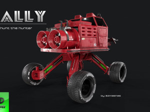 RALLY - Earth Toad - PBR 3D Model