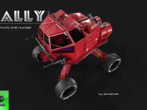 RALLY - Earth Toad - PBR 3D Model