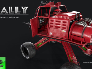 RALLY - Earth Toad - PBR 3D Model