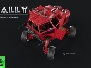RALLY - Earth Toad - PBR 3D Model