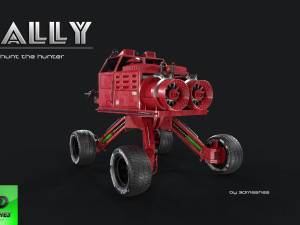 RALLY - Earth Toad - PBR 3D Model