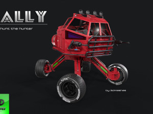 RALLY - Earth Toad - PBR 3D Model