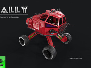 RALLY - Earth Toad - PBR 3D Model