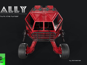 RALLY - Earth Toad - PBR 3D Model