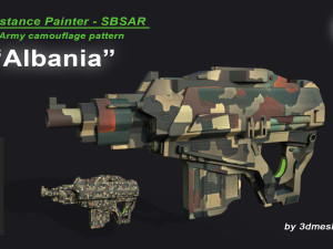 Albania - Army Camouflage Pattern - SBSAR Texturas CG