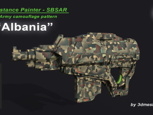 Albania - Army Camouflage Pattern - SBSAR CG Textures