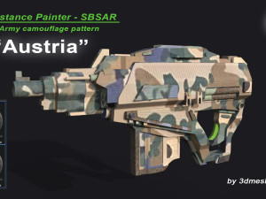 Austria - Army Camouflage Pattern - SBSAR Material by 3dmeshes Berlin Texturas CG