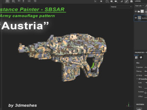 Austria - Army Camouflage Pattern - SBSAR Material by 3dmeshes Berlin Texturas CG