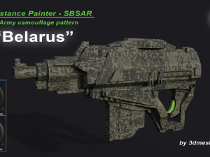 Belarus - Army Camouflage Pattern - SBSAR Material by 3dmeshes Berlin CG Textures