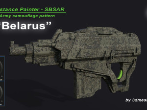 Belarus - Army Camouflage Pattern - SBSAR Material by 3dmeshes Berlin CG Textures