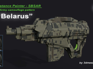 Belarus - Army Camouflage Pattern - SBSAR Material by 3dmeshes Berlin CG Textures