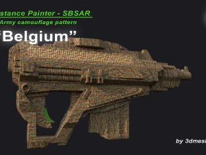 Belgium - Army Camouflage Pattern - SBSAR Material by 3dmeshes Berlin CG Textures