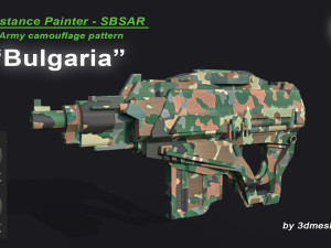 Bulgaria - Army Camouflage Pattern - SBSAR Material by 3dmeshes Berlin CG Textures