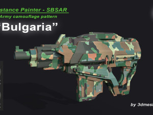 Bulgaria - Army Camouflage Pattern - SBSAR Material by 3dmeshes Berlin CG टेक्स्चर्स