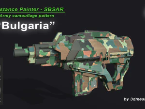 불가리아 - 육군 위장 패턴 - 3dmeshes Berlin의 SBSAR 자료 CG 텍스쳐