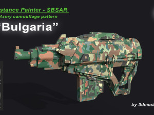 Bulgaria - Army Camouflage Pattern - SBSAR Material by 3dmeshes Berlin CG टेक्स्चर्स