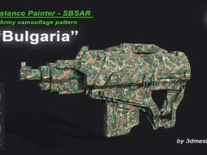 불가리아 - 육군 위장 패턴 - 3dmeshes Berlin의 SBSAR 자료 CG 텍스쳐