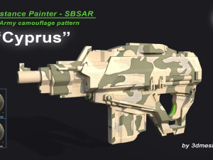 Cyprus - Army Camouflage Pattern - SBSAR Material by 3dmeshes Berlin CG Textures