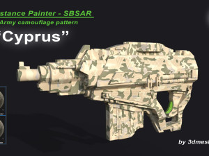 Cyprus - Army Camouflage Pattern - SBSAR Material by 3dmeshes Berlin CG Textures