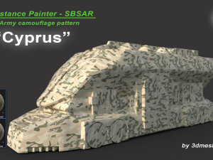 Cyprus - Army Camouflage Pattern - SBSAR Material by 3dmeshes Berlin CG Textures
