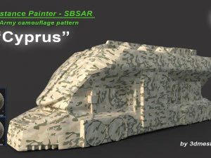 Cyprus - Army Camouflage Pattern - SBSAR Material by 3dmeshes Berlin CG Textures