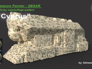 Cyprus - Army Camouflage Pattern - SBSAR Material by 3dmeshes Berlin CG Textures