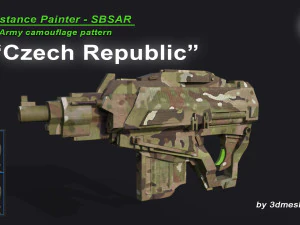Czech Republic - Army Camouflage Pattern - SBSAR Material by 3dmeshes Berlin CG Textures