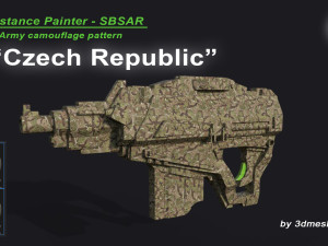Czech Republic - Army Camouflage Pattern - SBSAR Material by 3dmeshes Berlin Texturas CG