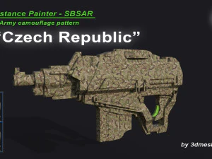 Czech Republic - Army Camouflage Pattern - SBSAR Material by 3dmeshes Berlin CG Textures