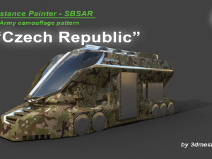 Czech Republic - Army Camouflage Pattern - SBSAR Material by 3dmeshes Berlin Texturas CG