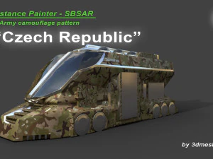 Czech Republic - Army Camouflage Pattern - SBSAR Material by 3dmeshes Berlin CG Textures