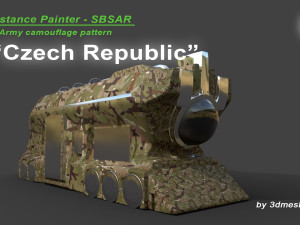 Czech Republic - Army Camouflage Pattern - SBSAR Material by 3dmeshes Berlin Texturas CG