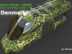 Denmark - Army Camouflage Pattern - SBSAR Material by 3dmeshes Berlin CG Tekstury