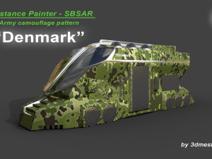Denmark - Army Camouflage Pattern - SBSAR Material by 3dmeshes Berlin CG Tekstury
