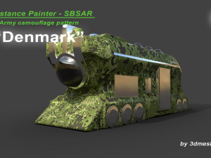 Denmark - Army Camouflage Pattern - SBSAR Material by 3dmeshes Berlin CG Tekstury
