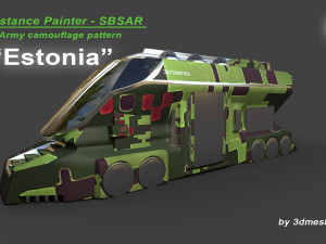 Estonia - Army Camouflage Pattern - SBSAR Material CG テクスチャ