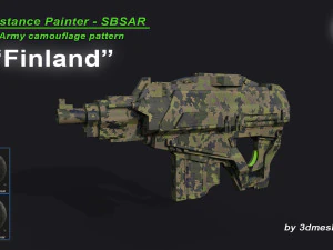 핀란드 - 육군 위장 패턴 - 3dmeshes Berlin의 SBSAR 자료 CG 텍스쳐