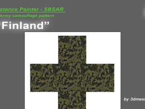Finland - Army Camouflage Pattern - SBSAR Material by 3dmeshes Berlin CG Textures