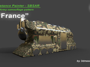 France - Army Camouflage Pattern - SBSAR Material by 3dmeshes Berlin CG Textures