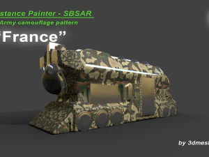France - Army Camouflage Pattern - SBSAR Material by 3dmeshes Berlin CG Textures