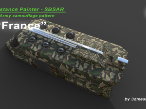 France - Army Camouflage Pattern - SBSAR Material by 3dmeshes Berlin CG Textures