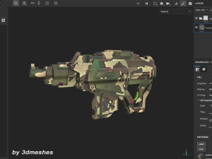 France - Army Camouflage Pattern - SBSAR Material by 3dmeshes Berlin CG Textures
