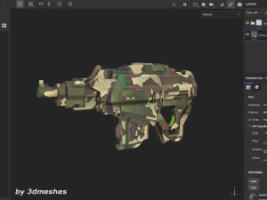 France - Army Camouflage Pattern - SBSAR Material by 3dmeshes Berlin CG Textures