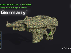 Germany - Army Camouflage Pattern - SBSAR Material by 3dmeshes Berlin CG Textures