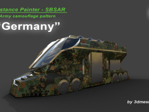 Germany - Army Camouflage Pattern - SBSAR Material by 3dmeshes Berlin Texturas CG