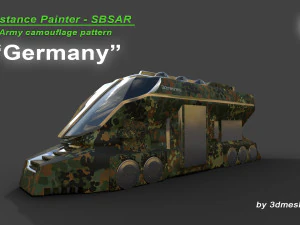 Germany - Army Camouflage Pattern - SBSAR Material by 3dmeshes Berlin CG Textures