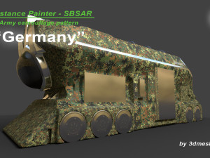 Germany - Army Camouflage Pattern - SBSAR Material by 3dmeshes Berlin Texturas CG