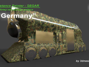 Germany - Army Camouflage Pattern - SBSAR Material by 3dmeshes Berlin CG Textures