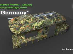 Germany - Army Camouflage Pattern - SBSAR Material by 3dmeshes Berlin CG Textures