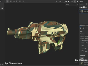 Grecia - Patr&oacute;n de camuflaje del ej&eacute;rcito - Material SBSAR de 3dmeshes Berlin Texturas CG